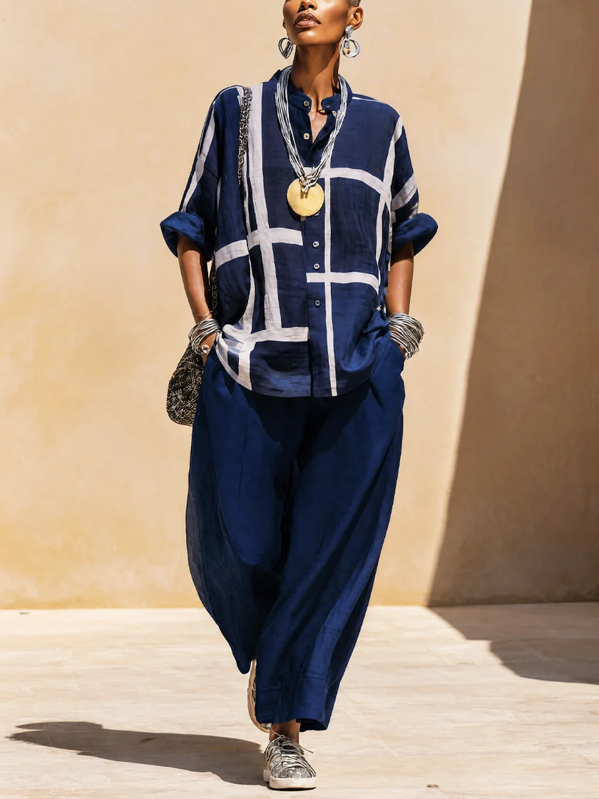 Marina | Shirt & Wide-Leg Trouser Set
