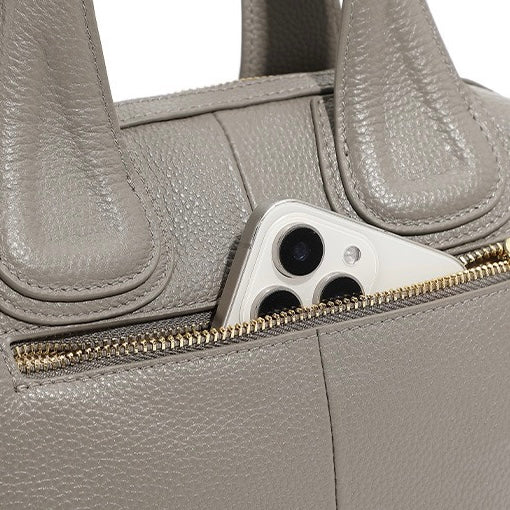 Women's Genuine Leather Boston Versatile Soft Shoulder Crossbody Bag