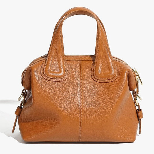 Women's Genuine Leather Boston Versatile Soft Shoulder Crossbody Bag