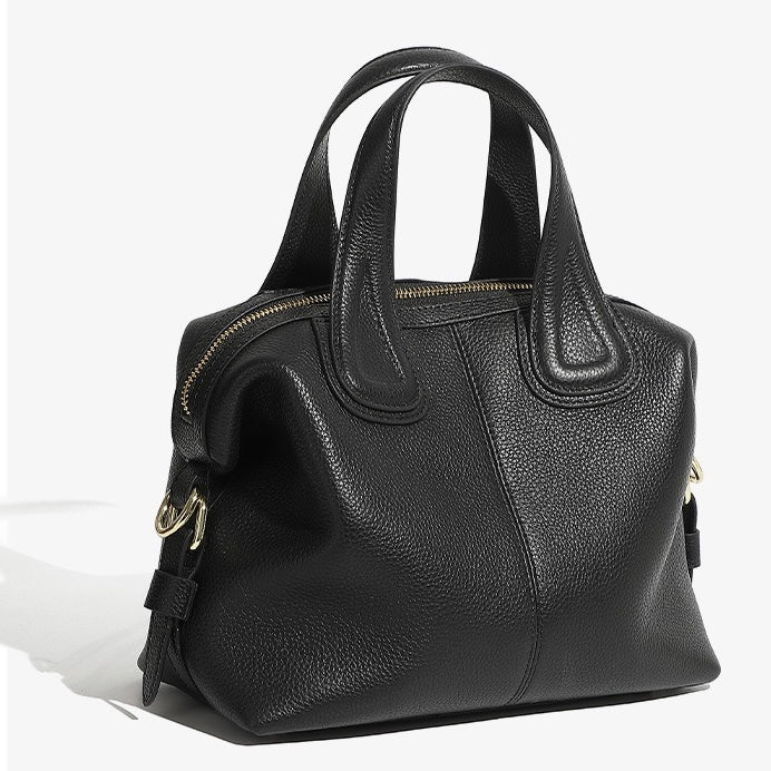 Women's Genuine Leather Boston Versatile Soft Shoulder Crossbody Bag