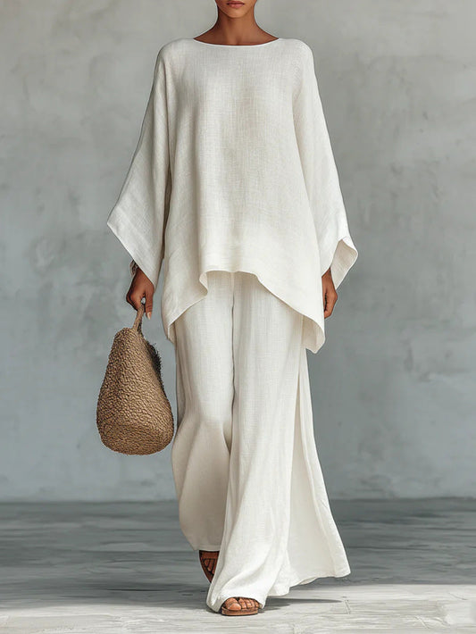 Beatriz | Minimalist Linen-Blend Set