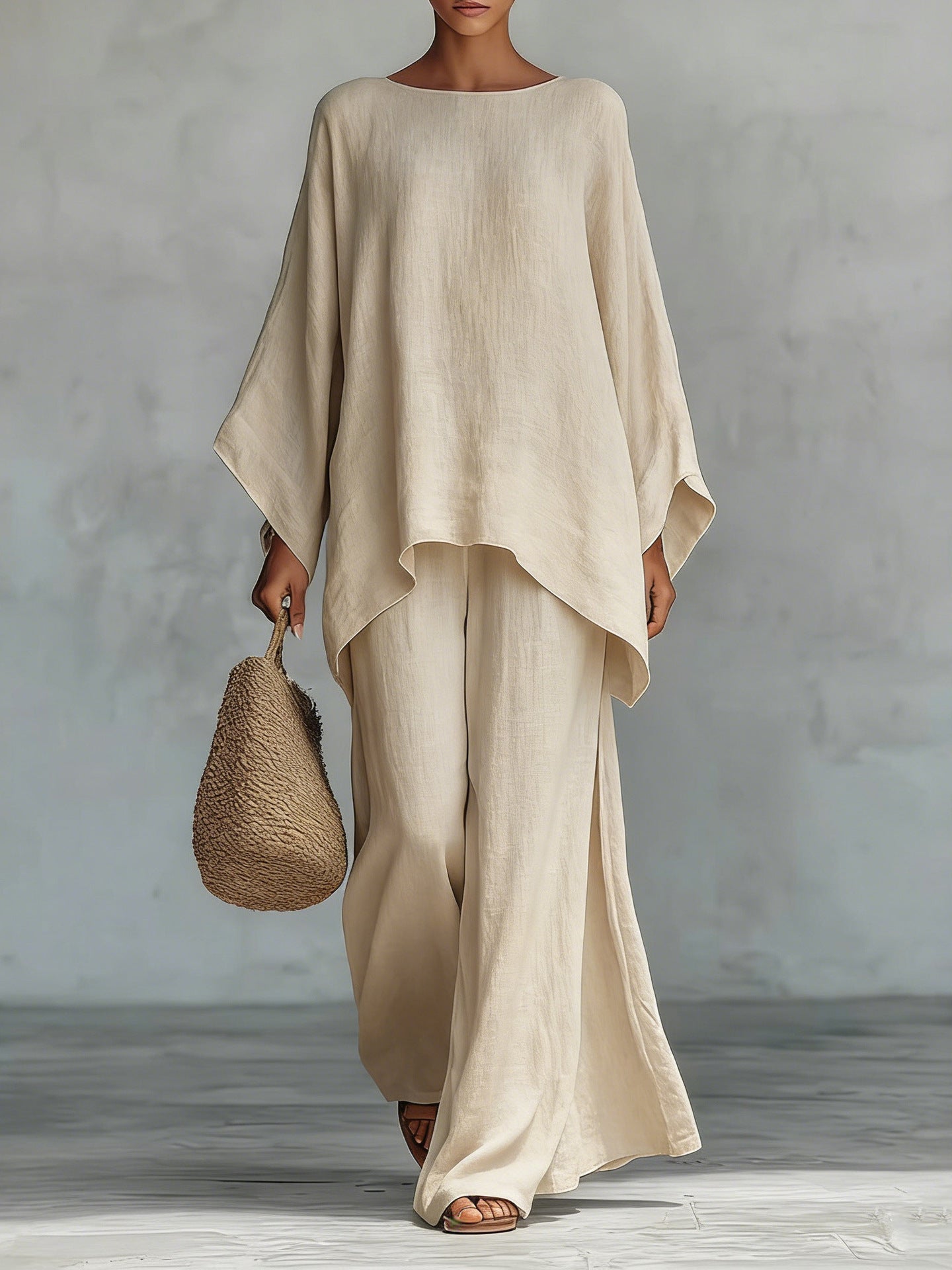 Beatriz | Minimalist Linen-Blend Set