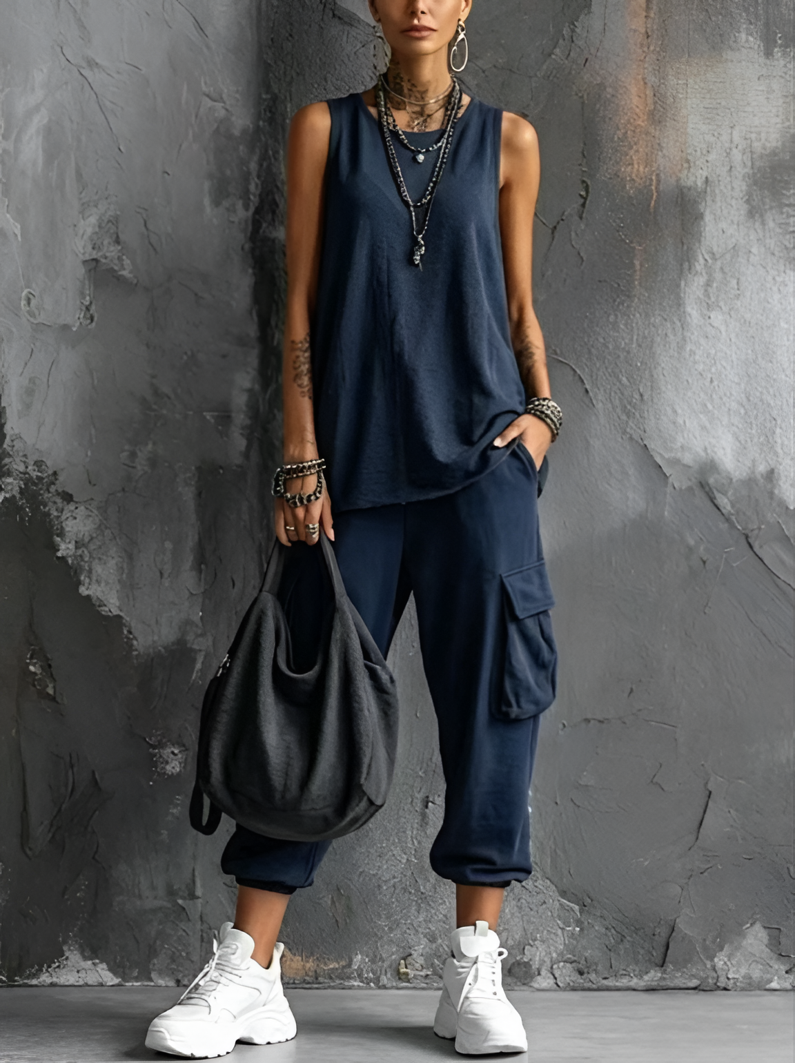 Valentina | Soft Casual Set with Utility Pockets